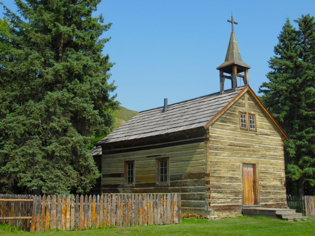 Church at Dunvegan Historic Site, Alberta