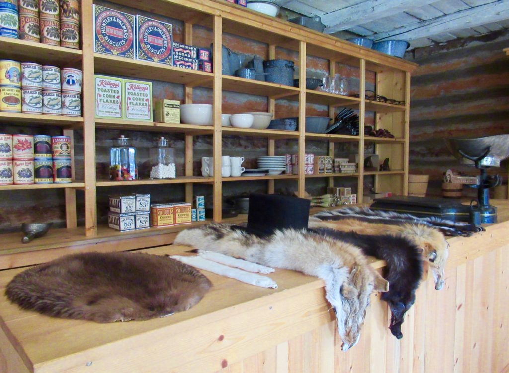 Interior of fur trading post