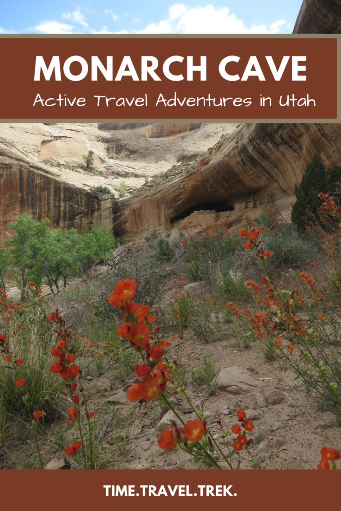 Monarch Cave: Active Travels in Utah pin image from Time.Travel.Trek.