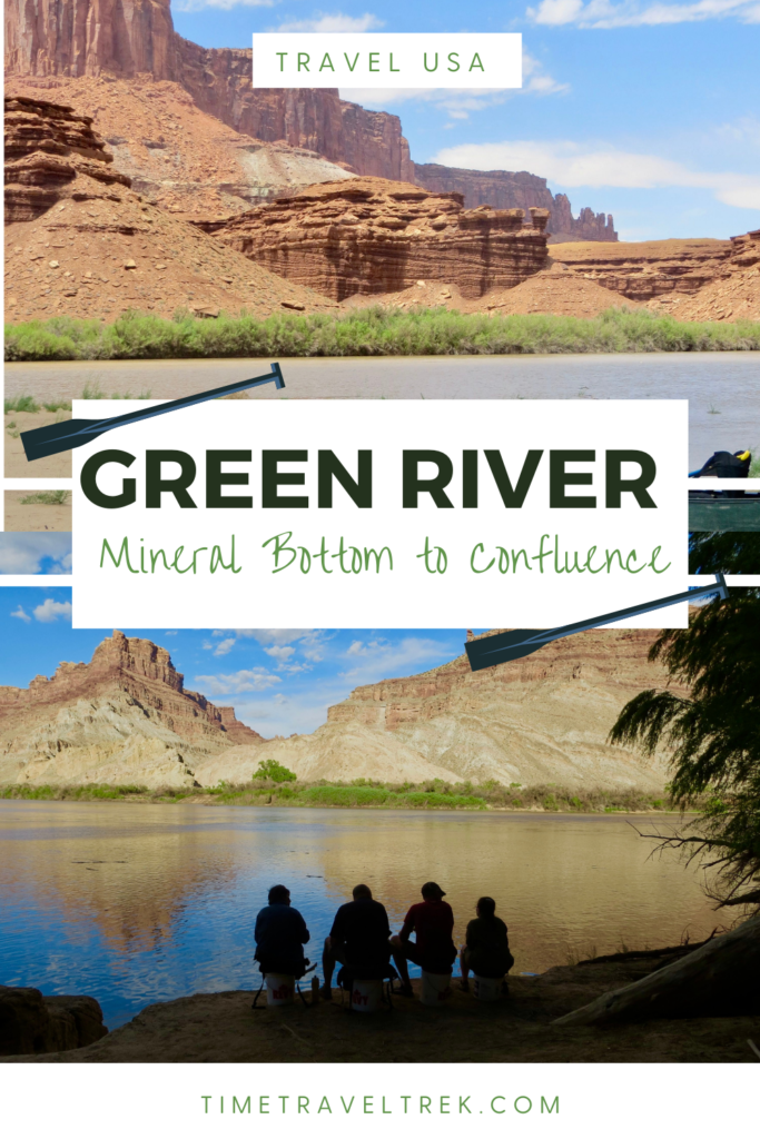 Travel USA Green River Mineral Bottom to Confluence pin image for Time.Travel.Trek.
