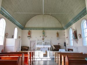 Interior of church at Lac La Biche Mission