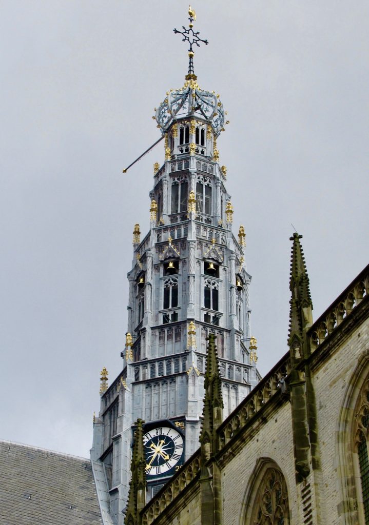Gothic church steeple.