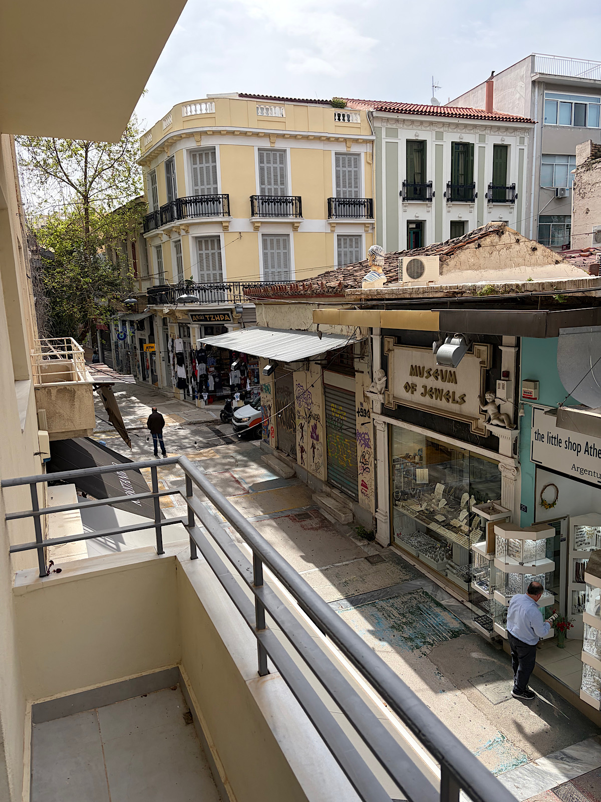 Street view from balcony